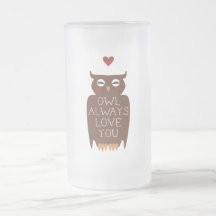 Da coruja amor sempre você caneca