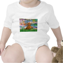 Dachshund (brown1) - lírios 2 t-shirt