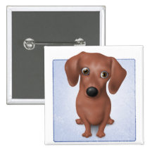 Dachshund (Brown) Botons