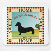Dachshund [liso] mouse pad