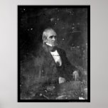 Daguerreotype 1849 do presidente James Polk Posters