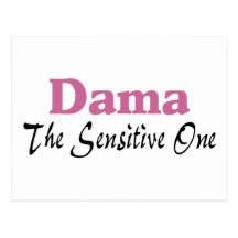 Dama sensível cartao postal