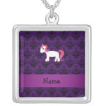 Damasco conhecido personalizado do roxo do unicórn bijuteria personalizada