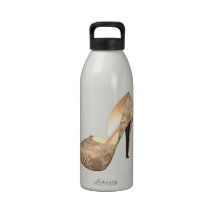 Damasco de creme garrafa de água