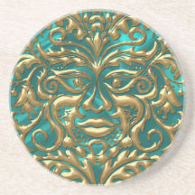 damasco líquido de GreenMan do ouro 3D na luxúria  Porta Copos Para Bebidas