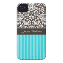 Damasco & listras capas iPhone 4 Case-Mate