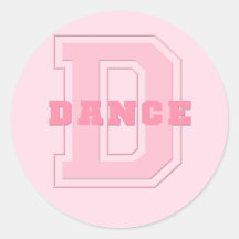 Dança Adesivo Redondo