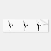 Dança da bailarina adesivos