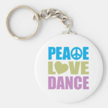 Dança do amor da paz chaveiros