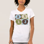 Dança do pop art camisetas