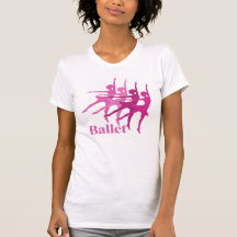 Dançarinos de balé camisetas