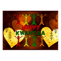 Dançarinos de Kwanzaa Modelo Cartão De Visita