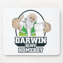 Darwin é meu ficar em casa (a cor completa) mousepad