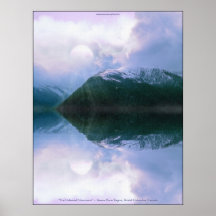 Das montanhas de Skeena do rio cenário celestial d Pôsteres