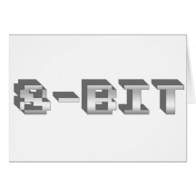 de 8 bits - Gamer, jogo, video games, jogos, retro Cartoes
