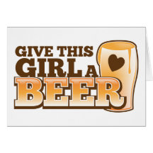 Dê a esta menina um ND da cerveja Cartao