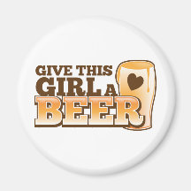 Dê a esta menina um ND da cerveja Imãs