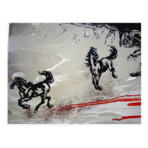 De "cavalos vôo " cartoes postais