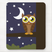 De "coruja noite" Mousepad