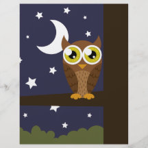 De "coruja noite " panfletos