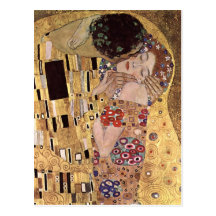 ~ de Gustavo Klimt o beijo Cartão Postal