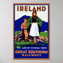 ~ de Ireland a terra da juventude eterno Pôsteres