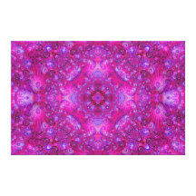 De "mandala Fractually Fuschiaesque" Impressão Em Canvas