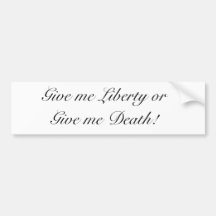 Dê-me a liberdade Give mim morte! Adesivos