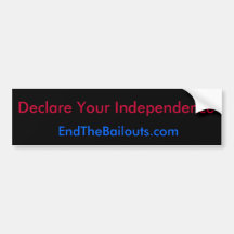 Declare sua independência adesivo