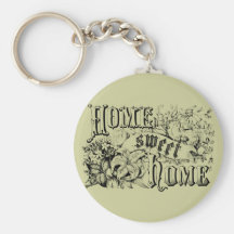 Decoração e presentes Home Home doces Home do vint Chaveiros