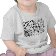 Decoração e presentes Home Home doces Home do vint Camiseta