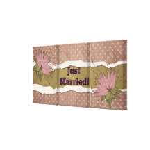 Decoração retro da parede impressão de canvas envolvida