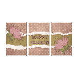Decoração retro da parede impressão de canvas esticada