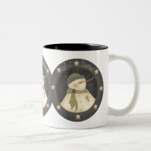 Deixais lhe para nevar caneca do boneco de neve