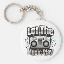 Deixe o jogo da música chaveiros