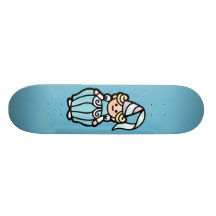 deixe-os comer o bolo e o patim skates