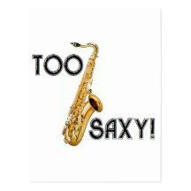 Demasiado Saxy! Cartoes Postais