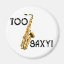 Demasiado Saxy! Imãs De Refrigerador