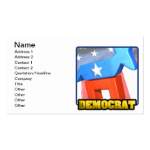 Democrata Modelo Cartões De Visitas