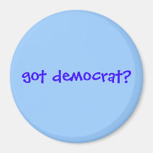democrata obtida? imãs de geladeira