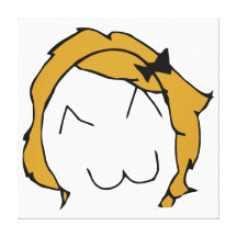 Derpina (sorriso) de Kitteh - canvas Impressão De Canvas Envolvidas