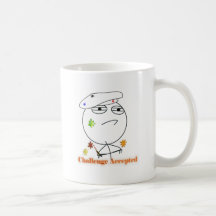 Desafio aceitado! caneca