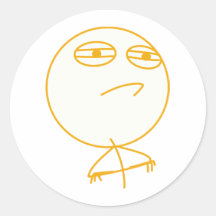 Desafio aceitado (na laranja!) adesivos em formato redondos