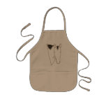 Desenho de esboço da cabeça de cavalo em aventais