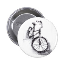 Desenho preto e branco da bicicleta boton