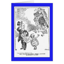 Desenhos animados 1919 políticos cartao