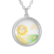 Desenhos animados bonitos do kawaii do sol bijuterias personalizadas
