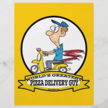 DESENHOS ANIMADOS DA CARA DA ENTREGA DA PIZZA DOS  PANFLETO PERSONALIZADOS