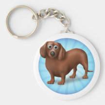 Desenhos animados do Dachshund Chaveiros