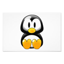 Desenhos animados do pinguim do bebê fotografias